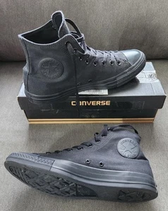 Converse Chuck Taylor High All Star TOTAL BLACK size 9.5 Größe 43 TOP ZUSTAND! - Bild 1 von 7