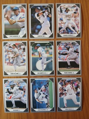 Lote 1991 Folha HOF - SANDBERG TRAMMEL SANDBERG KEN GRIFFY JR FRANK THOMAS BOGGS - Imagem 1 de 4