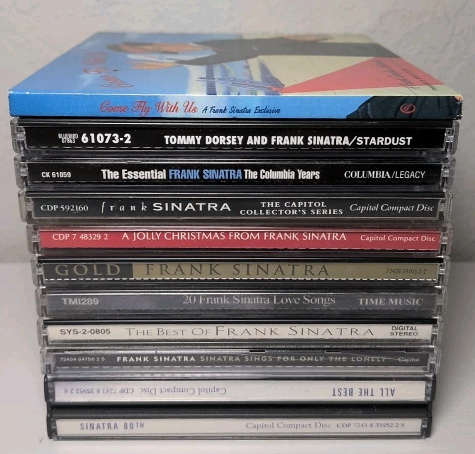 Lot Of 10 Frank Sinatra CDs B268 Foto 1 de 1