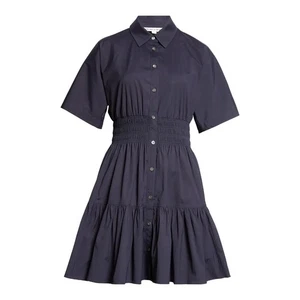 VERONICA BEARD Greta Shirtkleid mit gesmokter Taille - Bild 1 von 9