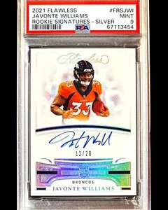 Javonte Williams RC 2021 Flawless Silver /20 Rookie Auto - PSA 9 - Pop 2 - 🚫⬆️ - Bild 1 von 5