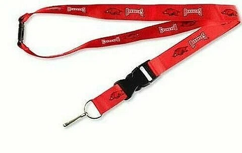 Arkansas Razorbacks NCAA Breakaway Lanyard Key Ring Cover