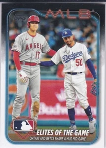 Tarjeta de béisbol Shohei Ohtani & Mookie Betts doble Topps LOS ANGELES ANGEL DODGERS  - Imagen 1 de 2