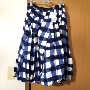 Uniqlo Marni Balloon Shape Skirt Checkered Blue White Japan Size XL (US L) - Picture 1 of 4