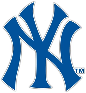New York Yankees MLB Baseball Car Bumper Window Sticker Decal 4"X5" - Picture 1 of 1