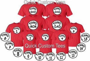 1, 2 MOM, DAD teacher ,nurse Halloween Christmas matching family cute T-Shirts - Picture 1 of 5