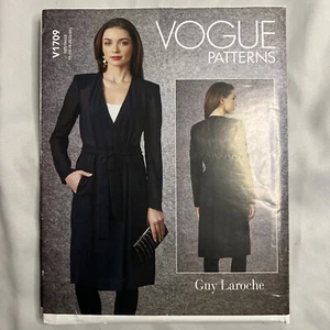 VOGUE MISSES Sewing PATTERN v1709 SZ 16-24 Guy Laroche Jacket belt - Picture 1 of 2