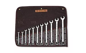 Wright Tool 911 - 11 PC F.P Comb Wrench Set 12 Pt. SAE 3/8"-1" w Canvas Roll - Foto 1 di 3