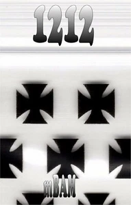 100 PACK BLACK CHOPPER CROSSES 1212 Apple Zip Baggies .5X.5" MINI BAGS - Picture 1 of 12