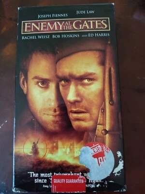Enemy at the Gates VHS 2001 Ex Blockbuster Rental Foto 1 de 4