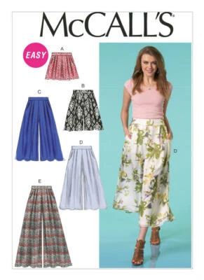 McCall's Sewing Pattern 7131 Misses 16-24 Easy Wide-Leg Shorts Culottes or Pants - image 1 of 4