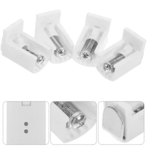 4 Pcs Plissee-Rollo-Halterung Halterungen Für Jalousien Jalousie-Halteklammern - Bild 1 von 12