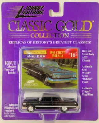Chevy Impala 1963 Johnny Lightning 1998 LE "Classic Gold Collection" Foto 1 de 4