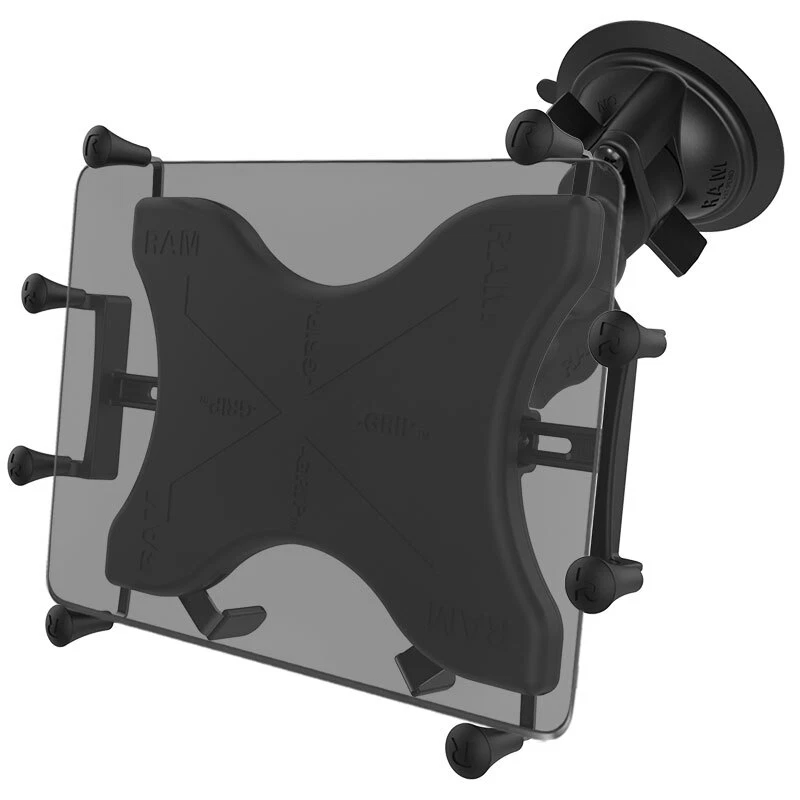 RAM Suction Cup Mount with X-Grip Holder for 12" Tablets, Fits iPad Pro and More - Image 1 of 4