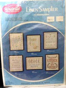 Vintage Wonder Art Linen Sampler 1802 A True Friend NIP - Picture 1 of 7