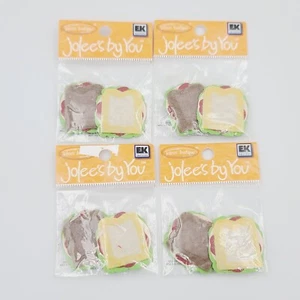 Lot 4 JOLEES Mini Sandwich Meat Cheese Lettuce Bread 3D Scrapbook Embellishments - Picture 1 of 15