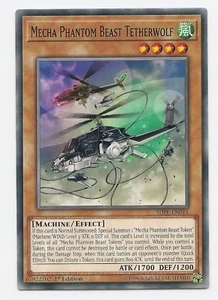 Mecha Phantom Beast Tetherwolf SDPL-EN011 Common Yu-Gi-Oh Card 1st Edition New - Picture 1 of 3