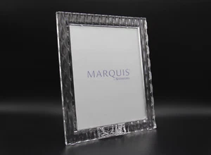 2008-2020 MARQUIS by Waterford Crystal Rainfall Pattern 8 x 10 Photo Frame - Picture 1 of 11