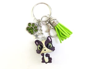 Littlest Pet Shop Keychain Mini LPS Devon Robertson #3914 Puppy Dog Handmade - Picture 1 of 5