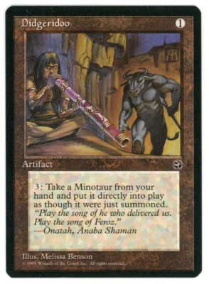 Didgeridoo Homelands LP Magic the Gathering Rare Reserved List Playing Card - Image 1 of 2