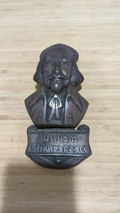 Vintage Solid Brass William Shakespeare Door Knocker GT Britain - Picture 1 of 6