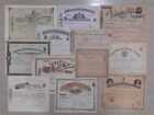 Scripophily - 12 Rare Indian Share certificates from 1915 to 1947 