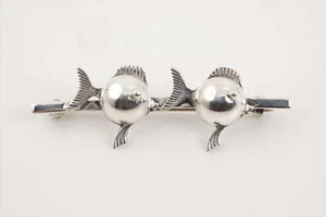 Carl Ove Frydensberg 925 Silber Fisch Brosche (4,34 g.) - Bild 1 von 2