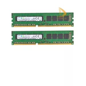 Samsung 2x 8GB 2RX8 PC3-10600E DDR3-1333Mhz CL9 Desktop ECC Memory RAM DIMM Kits - Picture 1 of 4