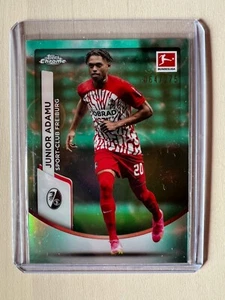 2023/24 TOPPS CHROME Bundesliga JUNIOR ADAMU SC Freiburg #275 Aqua Refractor - Picture 1 of 3