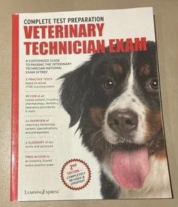 Veterinary Technician Exam Complete Test Preparation 2 Edition Learning Express - Foto 1 di 7