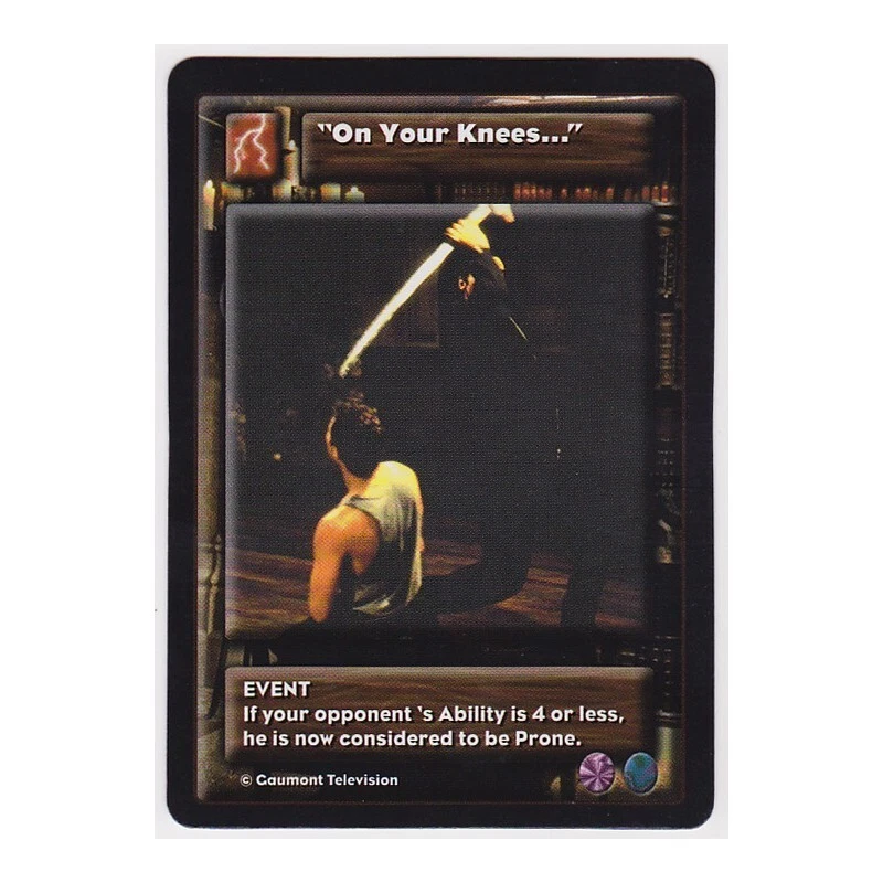 ON YOUR KNEES    Highlander CCG TCG    1st Edition      Four Horsemen - Image 1 of 1