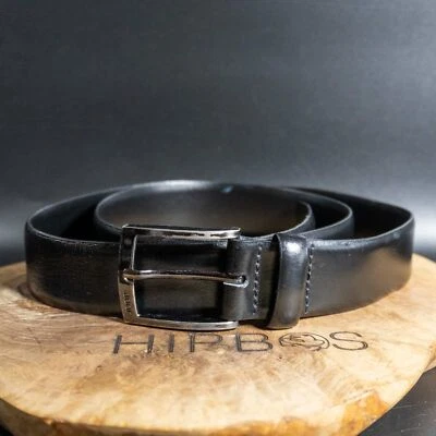 Joop Hombres Cinturón Clásico Cuero Jeans Cinturón Negro Talla 34 - Imagen 1 de 4