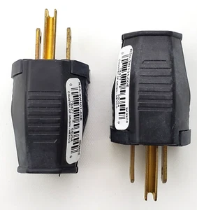 Lot of 2 Leviton R50-3W101-00E Male Plugs 15A 125V 3 Wire 2 Pole Grounded 5-15P - Picture 1 of 9