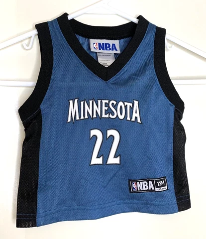 Minnesota Timberwolves Baby Toddler 12 Months Wiggins 22 NBA Basketball Jersey Cover