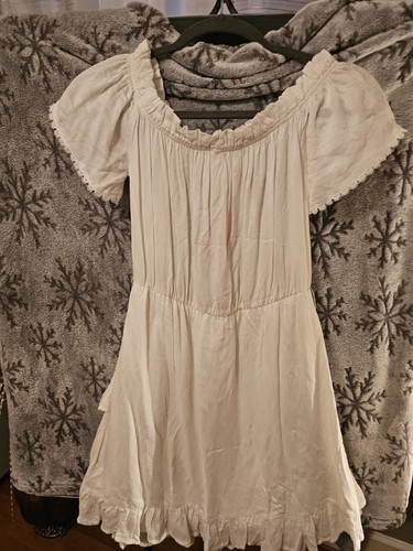 OFF WHITE Abito medio Xhilaration bianco sporco spalline