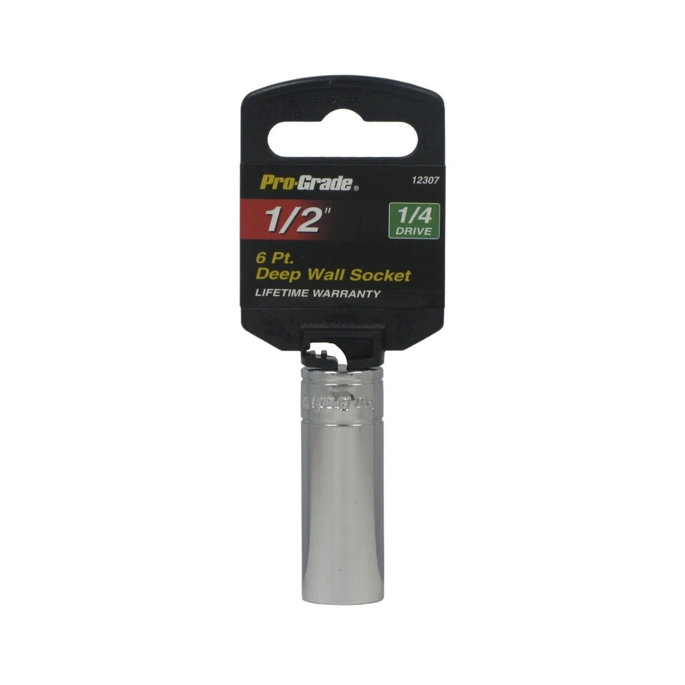 Pro Grade 12307 Socket 1/2" with 1/4" Drive 6 Points SAE with Free Shipping - Image 1 of 1