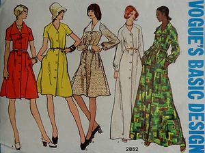 Vtg Vogue 2852 70s Design Day Dress & Evening Cocktail Gown Size 14 Bust 36 - Picture 1 of 8
