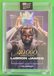 2023-24 Topps Now LeBron James 40000 Career Points #LJ-40K -Encased- IN STOCK - Picture 1 of 2