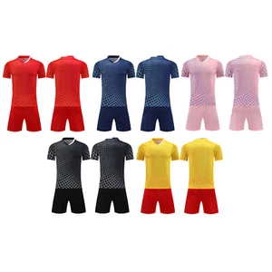 Boy Quickly Dry Printed Football Basketball Suit Badminton Shirts and Shorts Set - Picture 1 of 42