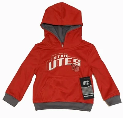 University of Utah Utes Child Kid Red Hooded Sweatshirt Hoodie Choose Size - Image 1 of 4