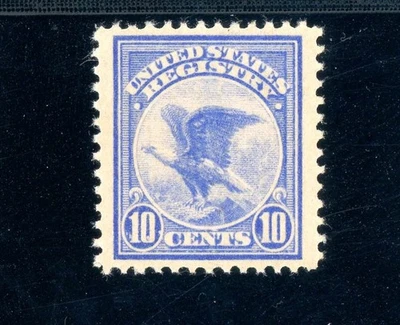 USAstamps Unused FVF US 1911 Registry Eagle Scott F1 OG MVLH SCV $75 - Image 1 of 2