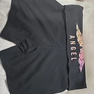 victoria secret Shorts Black Small Angel Wings - Picture 1 of 3