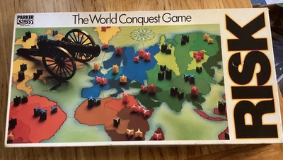 Risk Board Game  Parker  World Conquest Game  Vintage VG - Image 1 of 4