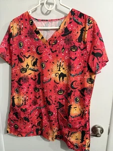 Halloween Scrub Top fällt klein aus, 3XL (asiatische Größe) Lesen - Bild 1 von 10
