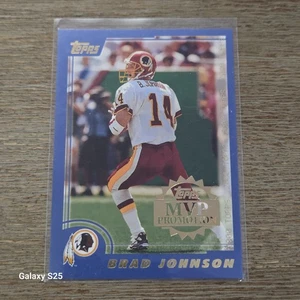 Topps MVP Promotion Brad Johnson 2000 Topps Washington Redskins Redemption Rare - Picture 1 of 2