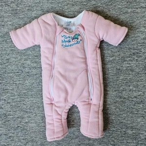 Baby Merlin’s Magic Sleep Suit Size Small 3-6 Months (12-18lbs) Pink Sleepsack - Picture 1 of 7