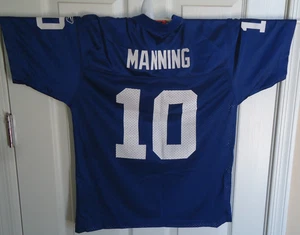 Vintage Reebok New York Giants Eli Manning Jersey Youth Large 14-16 On Field NFL - Picture 1 of 6