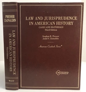 Law and Jurisprudence in American History : Cases and Materials Third Edition  - Bild 1 von 12