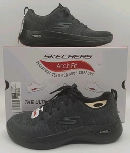 Scarpe da passeggio Skechers Go Walk Arch Fit da donna taglia 5,5 Moon Shadows 124485/BBK - Foto 1 di 9