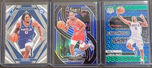 2023-25 Panini Basketball Tyrese Maxey 3 Card Insert/Parallel Trading Lot - Picture 1 of 2